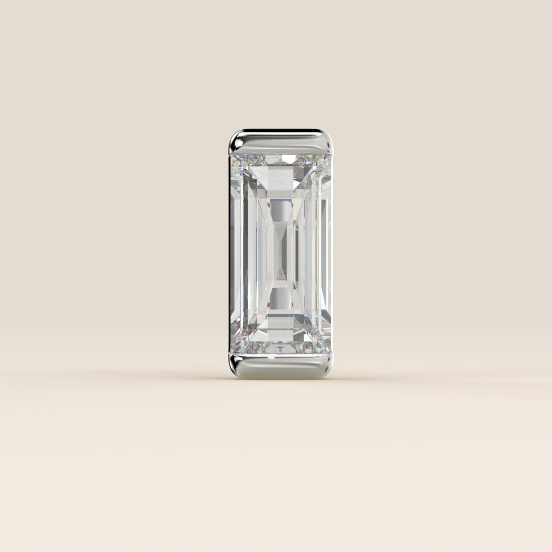 Baguette Lab Grown Diamond Piercing