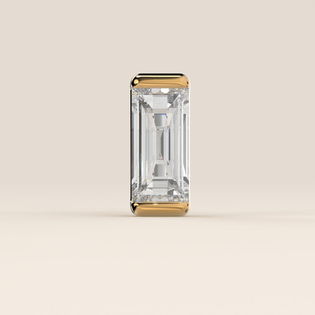 Baguette Lab Grown Diamond Piercing