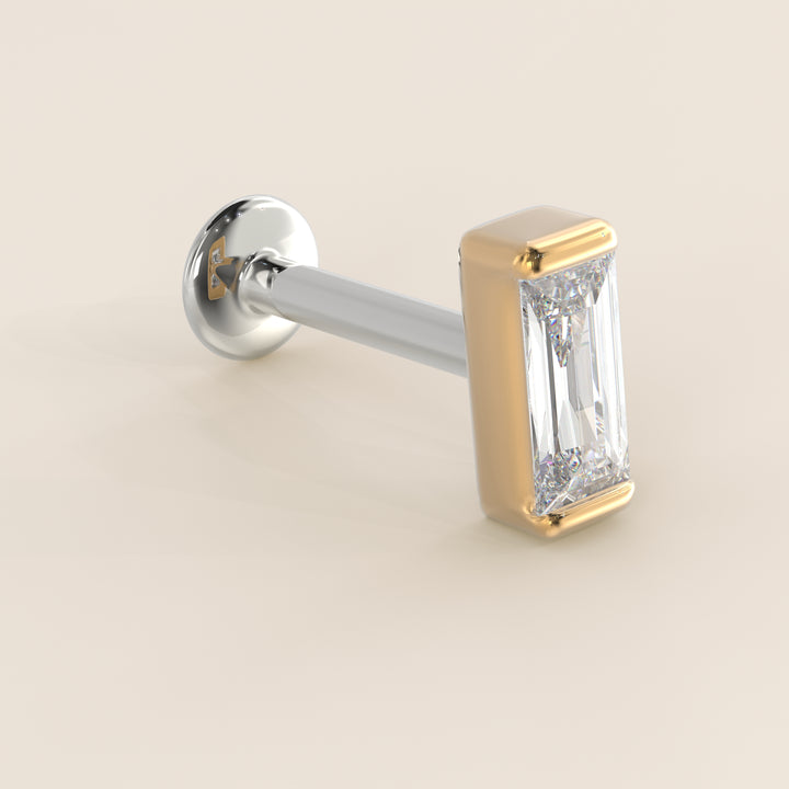 Baguette Lab Grown Diamond Piercing