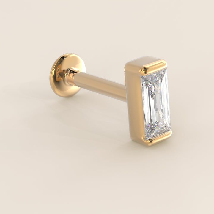 Baguette Lab Grown Diamond Piercing