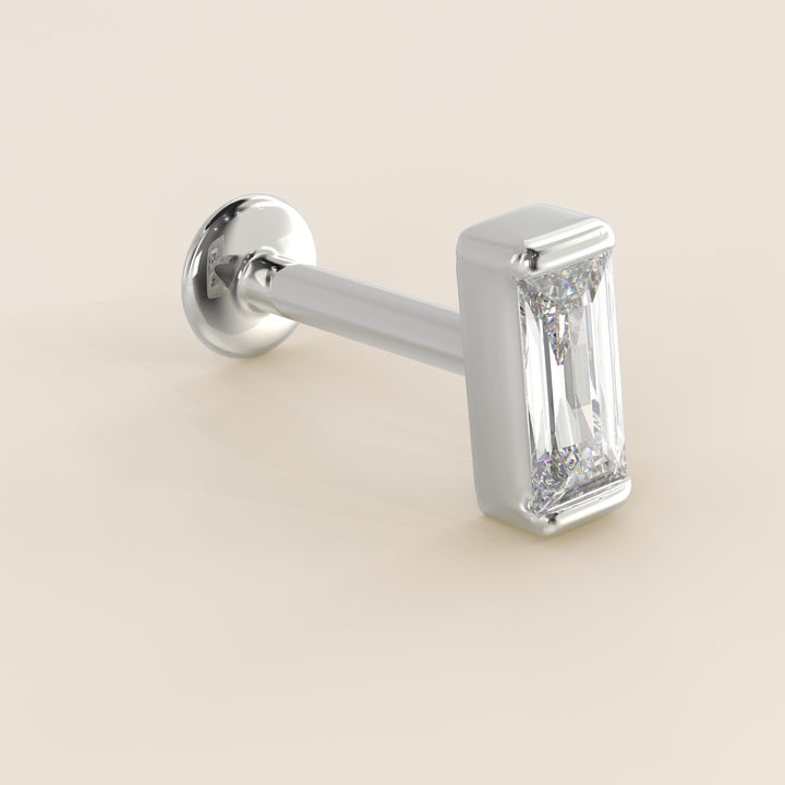 Baguette Lab Grown Diamond Piercing