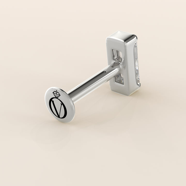 Baguette Lab Grown Diamond Piercing