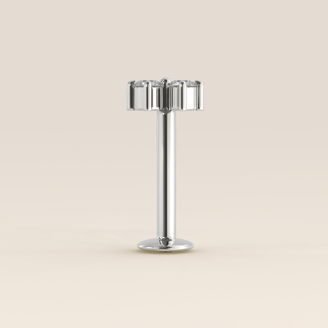 Luminous Duo Lab Grown Diamond Piercing