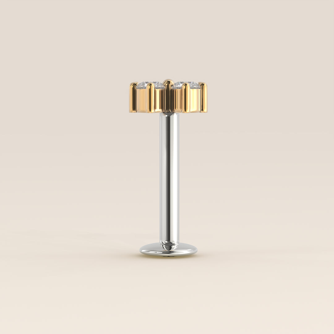Luminous Duo Lab Grown Diamond Piercing