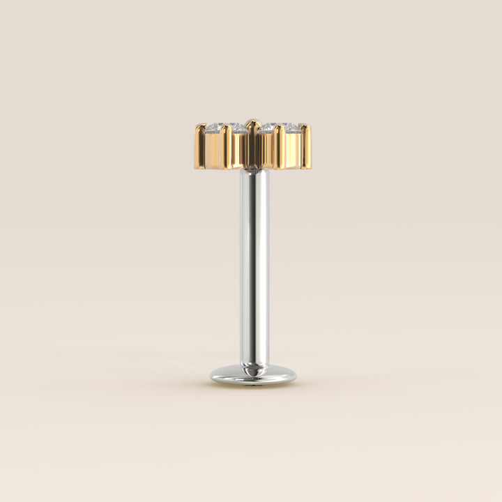 Luminous Duo Lab Grown Diamond Piercing
