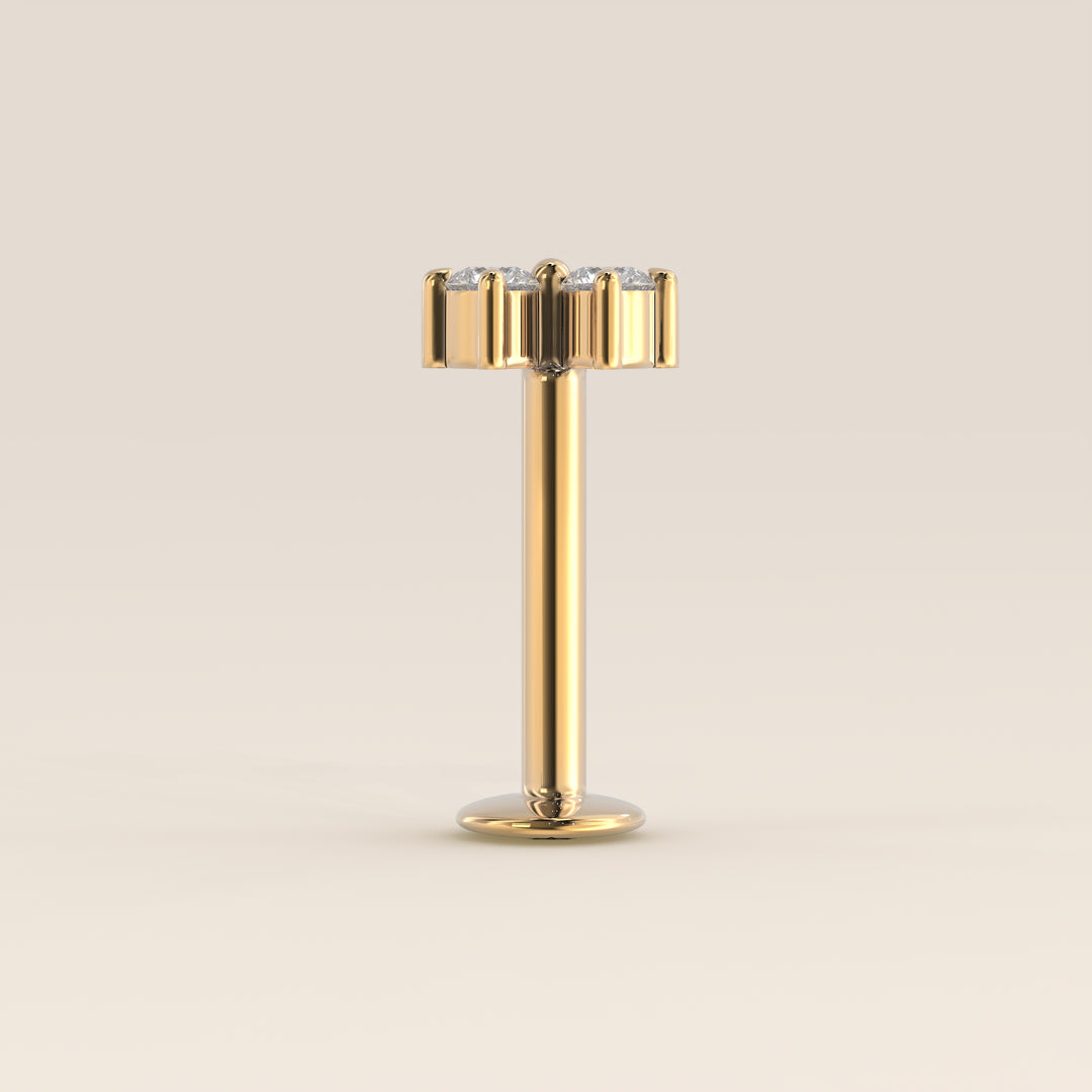 Luminous Duo Lab Grown Diamond Piercing