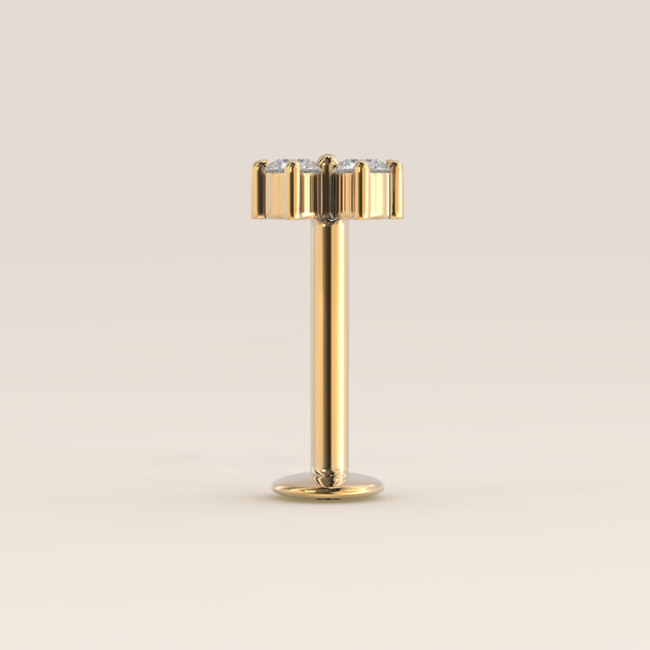 Luminous Duo Lab Grown Diamond Piercing