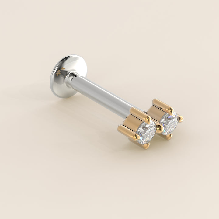 Luminous Duo Lab Grown Diamond Piercing