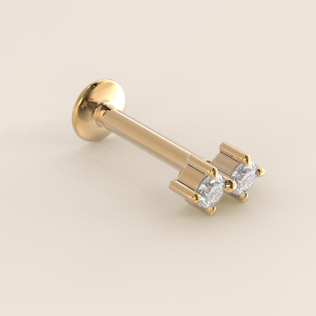 Luminous Duo Lab Grown Diamond Piercing