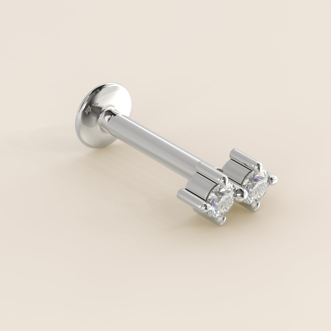 Luminous Duo Lab Grown Diamond Piercing