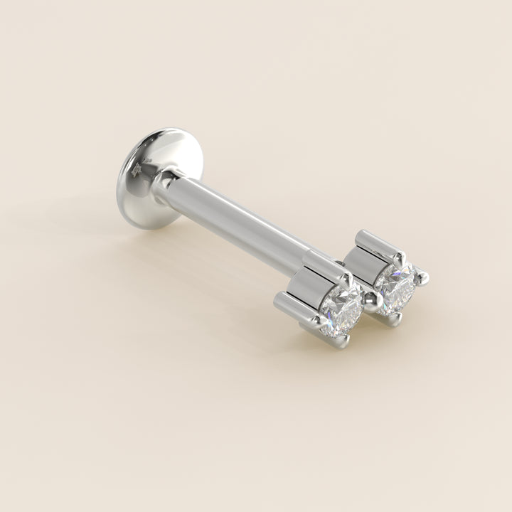 Luminous Duo Lab Grown Diamond Piercing