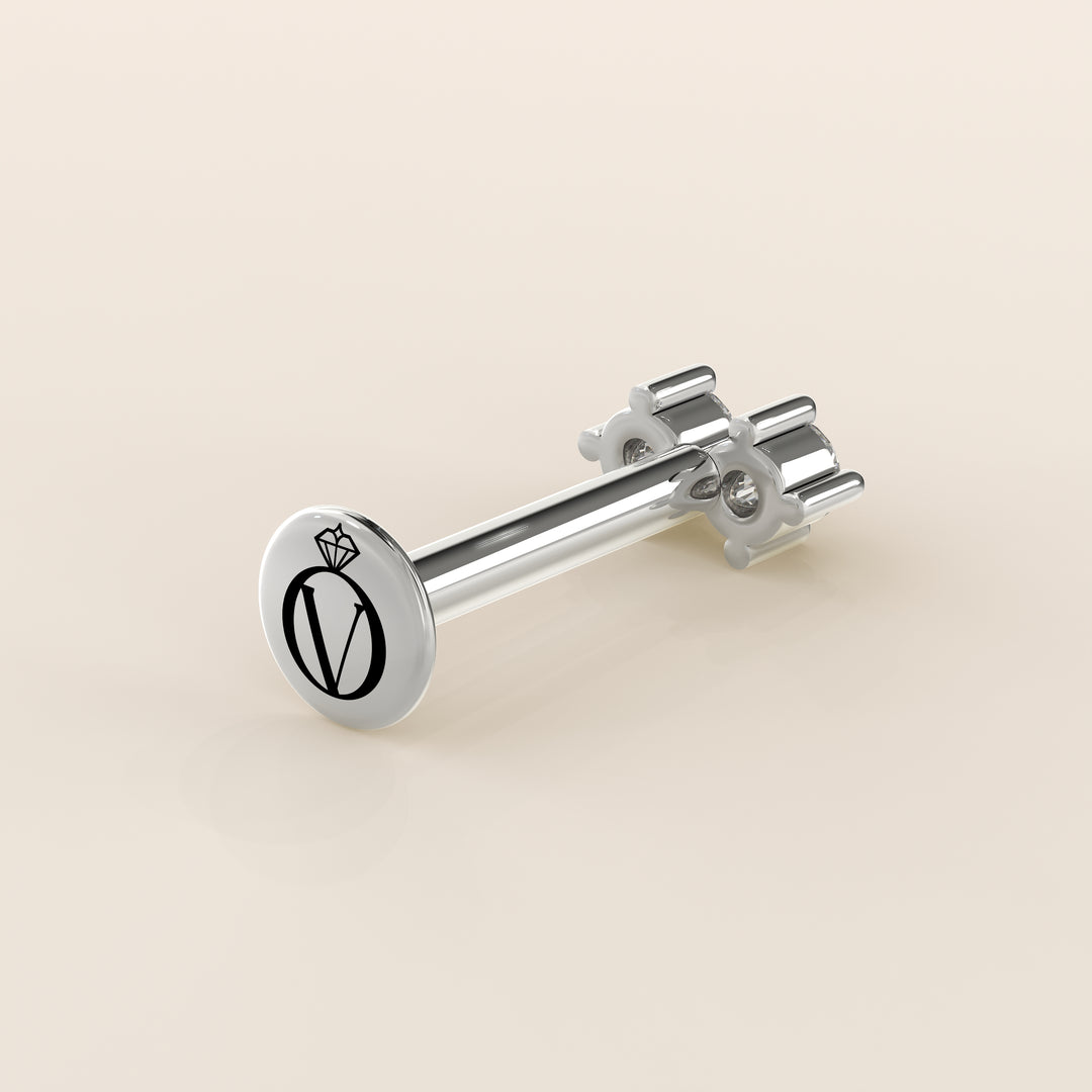 Luminous Duo Lab Grown Diamond Piercing