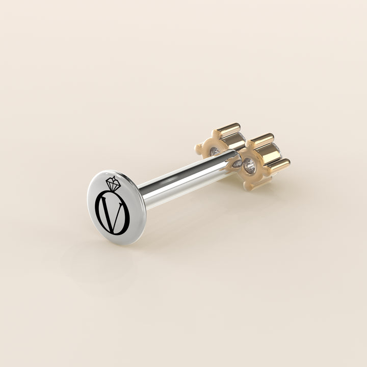 Luminous Duo Lab Grown Diamond Piercing
