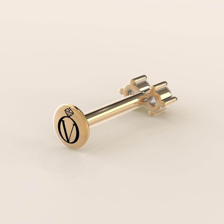 Luminous Duo Lab Grown Diamond Piercing