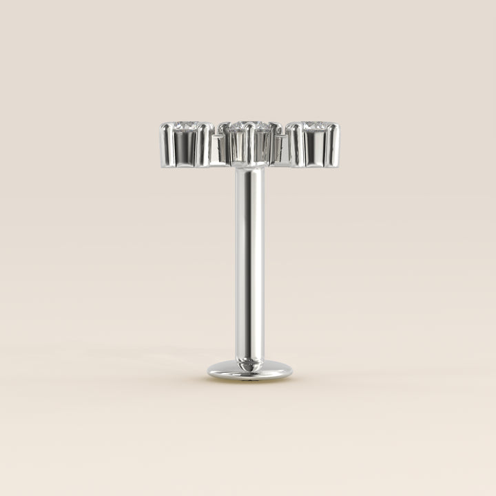 Luminous Trilogy Lab Grown Diamond Piercing