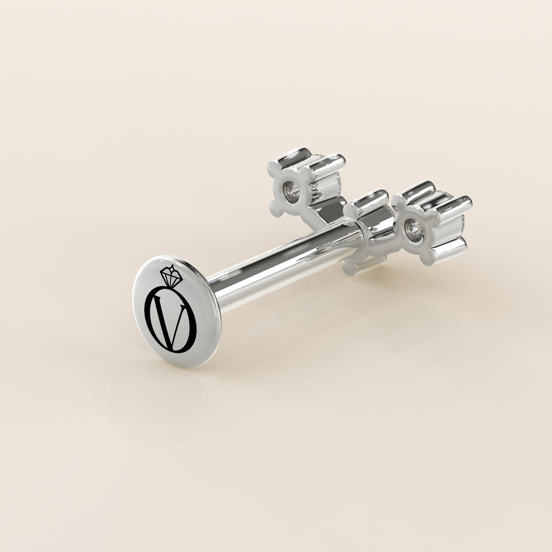 Luminous Trilogy Lab Grown Diamond Piercing