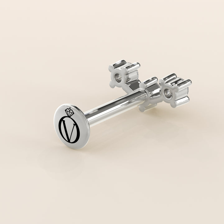 Luminous Trilogy Lab Grown Diamond Piercing