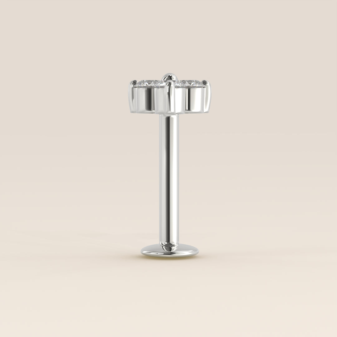 Luminous Trio Lab Grown Diamond Piercing