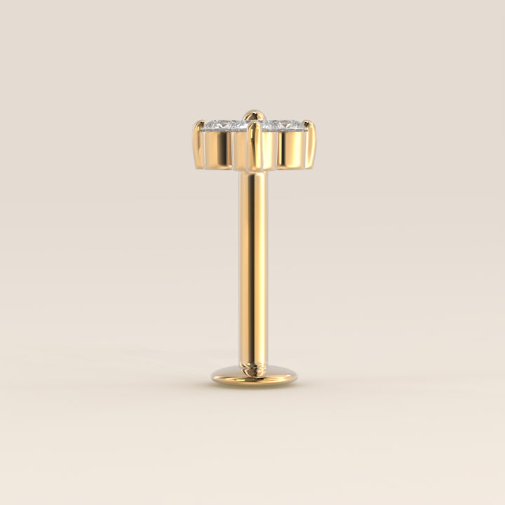 Luminous Trio Lab Grown Diamond Piercing