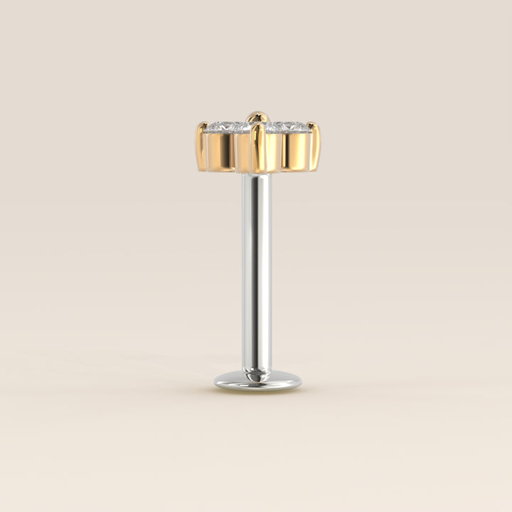 Luminous Trio Lab Grown Diamond Piercing