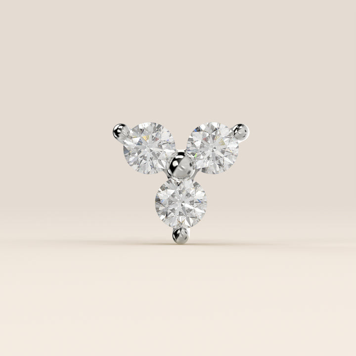 Luminous Trio Lab Grown Diamond Piercing