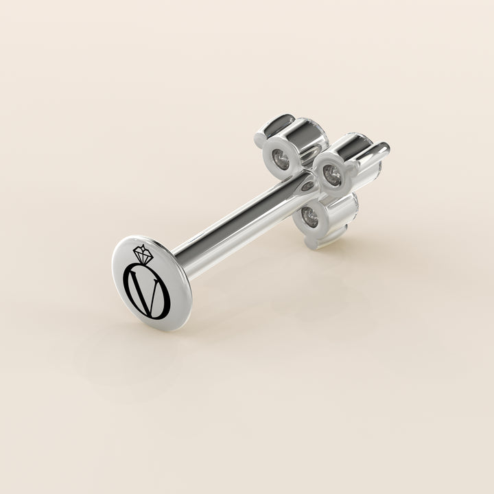 Luminous Trio Lab Grown Diamond Piercing