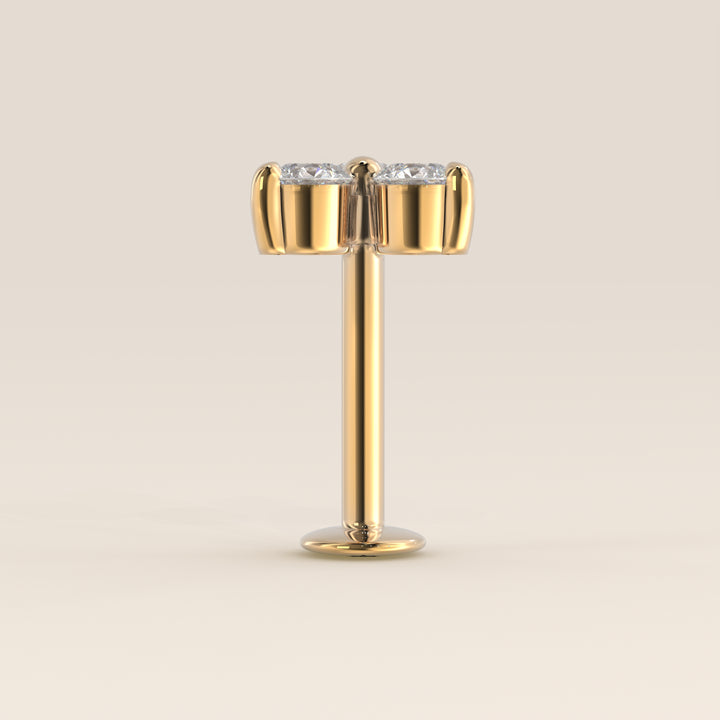 Luminous Trio Lab Grown Diamond Piercing