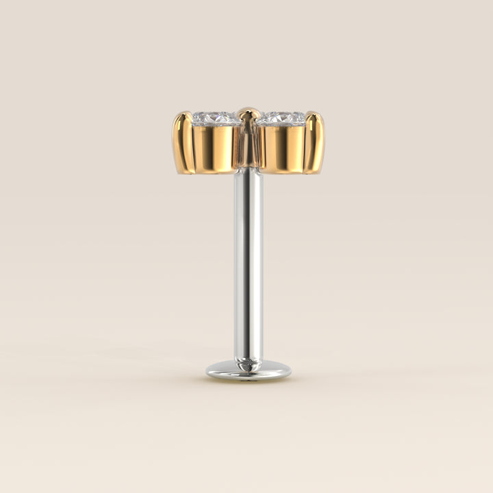 Luminous Trio Lab Grown Diamond Piercing
