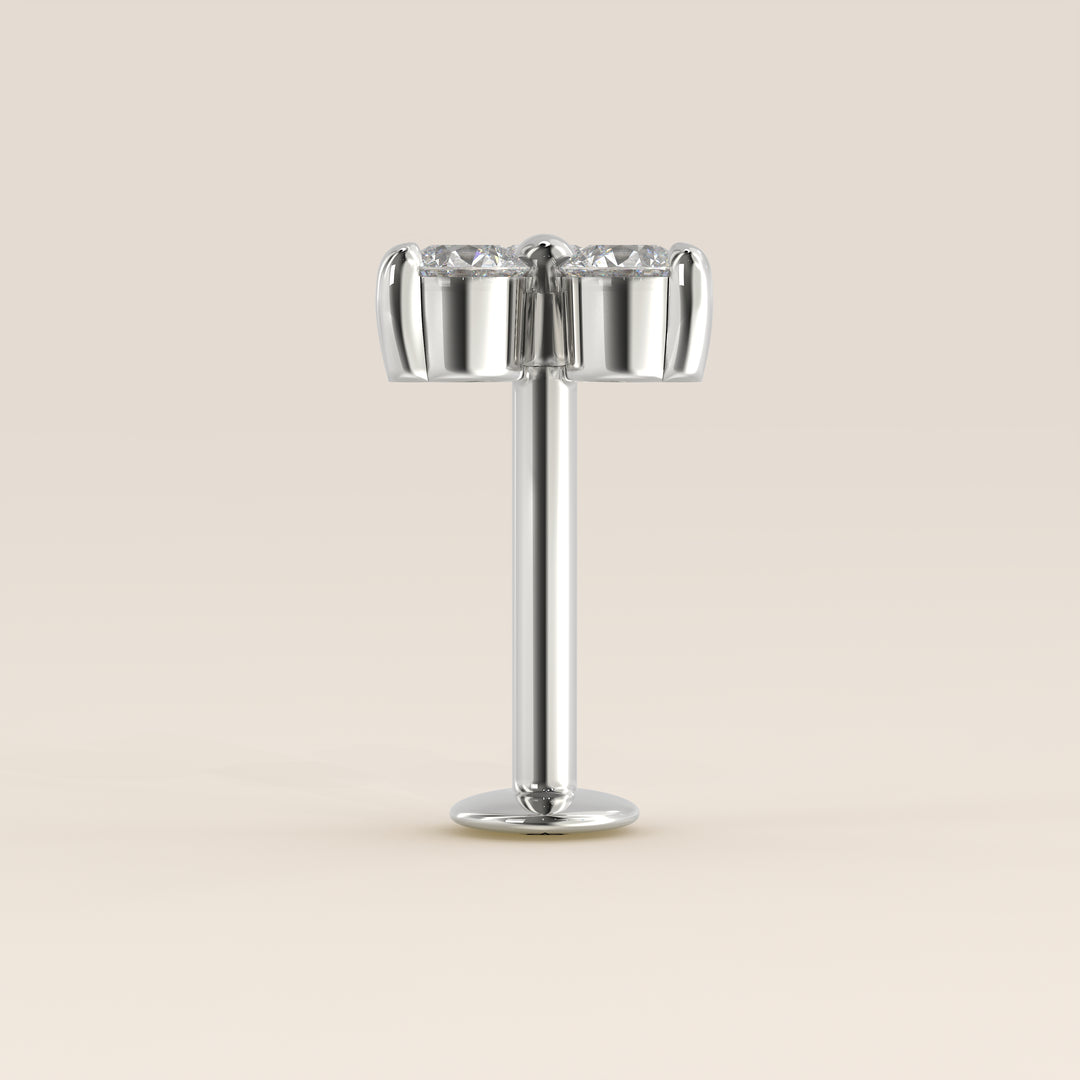 Luminous Trio Lab Grown Diamond Piercing