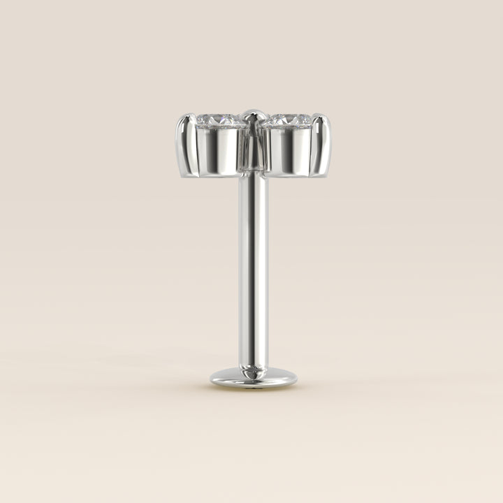 Luminous Trio Lab Grown Diamond Piercing