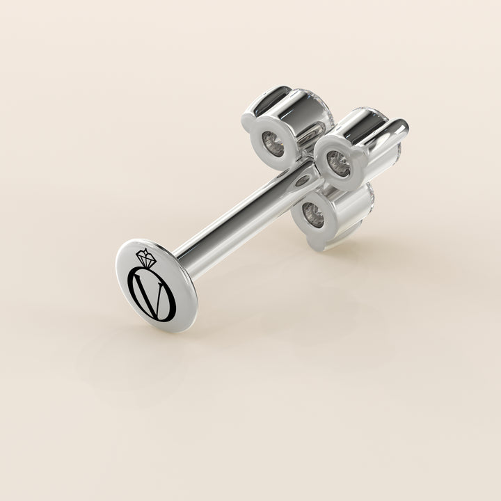 Luminous Trio Lab Grown Diamond Piercing