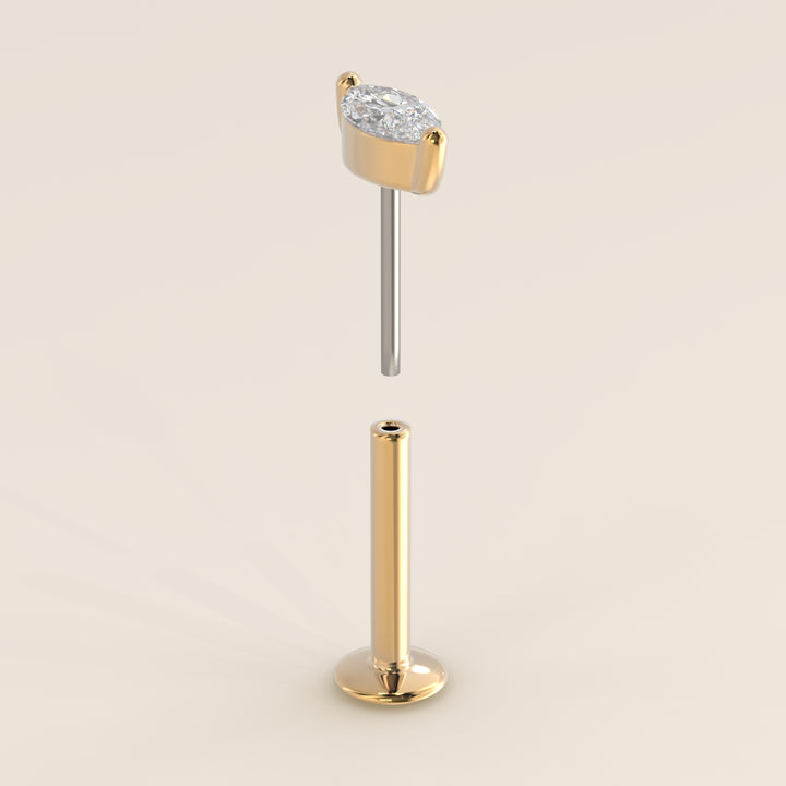 Signature Marquise Small Lab Grown Diamond Piercing