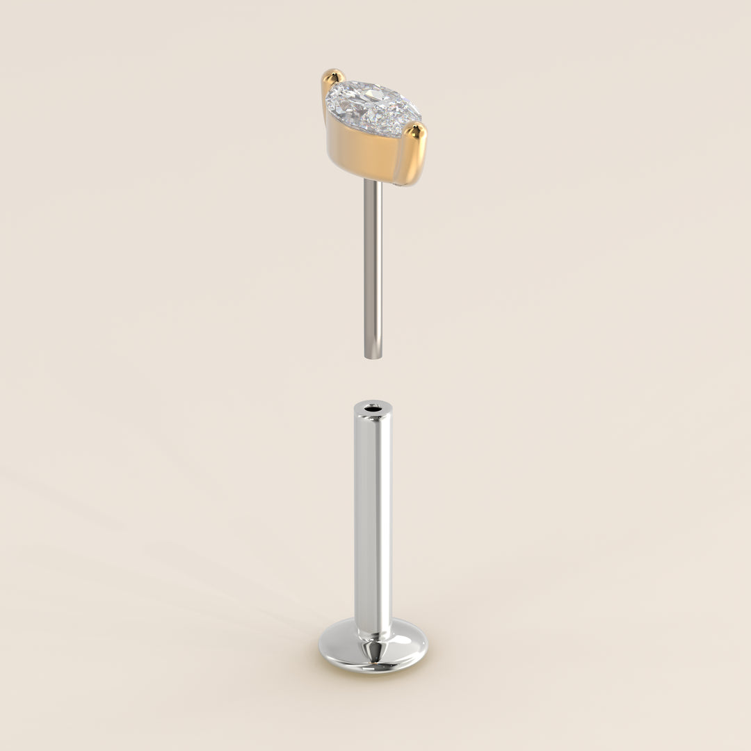 Signature Marquise Small Lab Grown Diamond Piercing