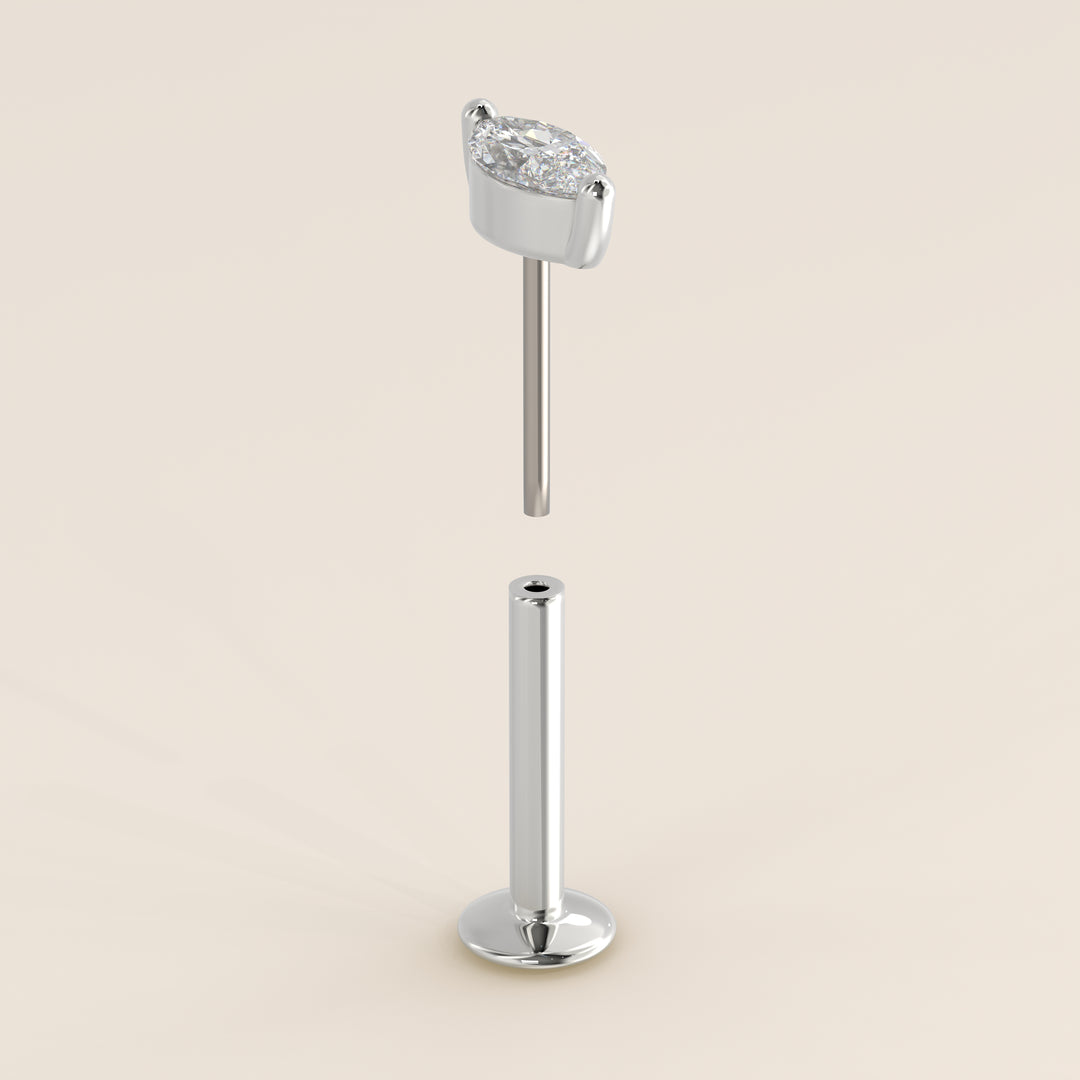 Signature Marquise Small Lab Grown Diamond Piercing