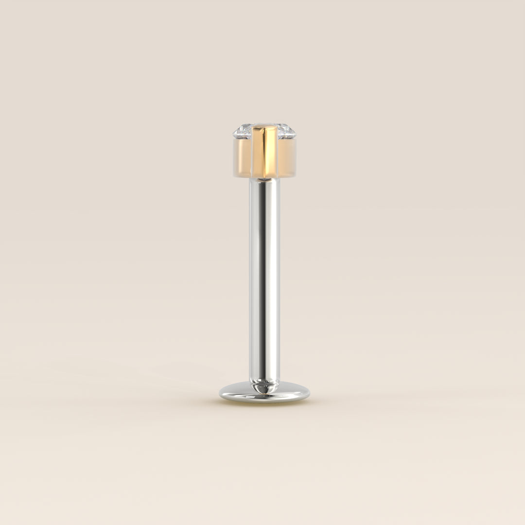 Signature Marquise Envelope Prong Lab Grown Diamond Piercing