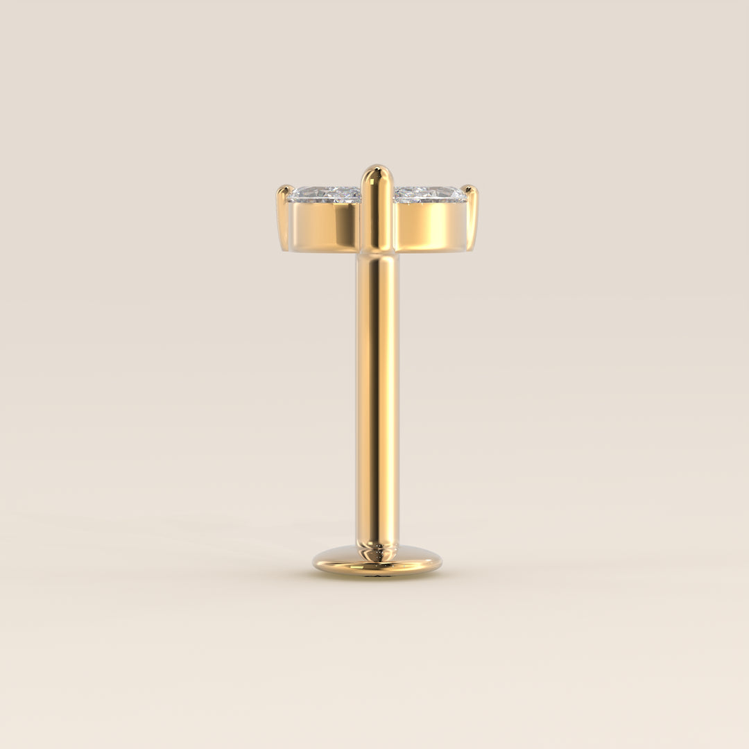 Éclat Duo Marquise Lab Grown Diamond Piercing