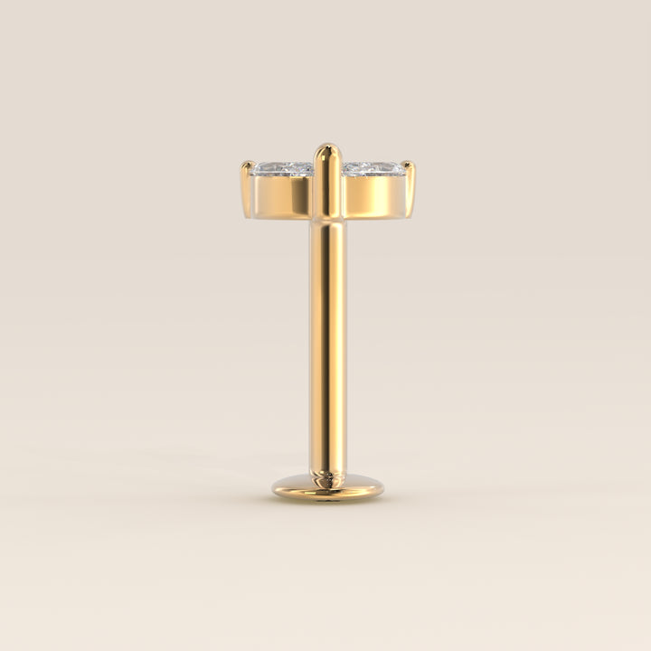 Éclat Duo Marquise Lab Grown Diamond Piercing