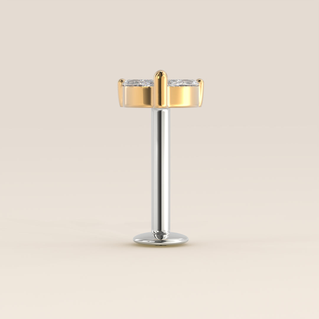 Éclat Duo Marquise Lab Grown Diamond Piercing