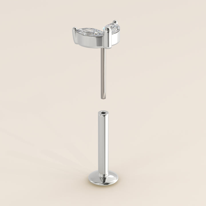 Éclat Duo Marquise Lab Grown Diamond Piercing