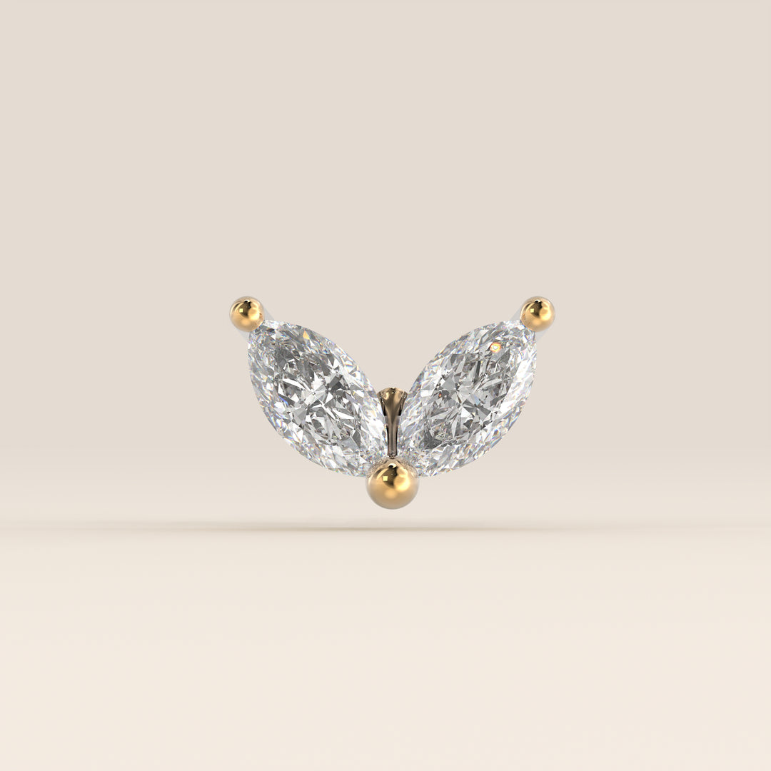 Éclat Duo Marquise Lab Grown Diamond Piercing