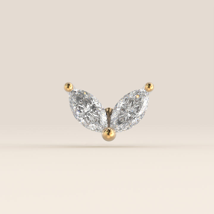 Éclat Duo Marquise Lab Grown Diamond Piercing