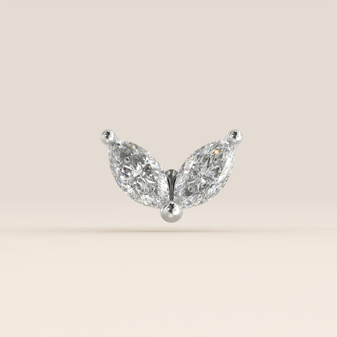 Éclat Duo Marquise Lab Grown Diamond Piercing