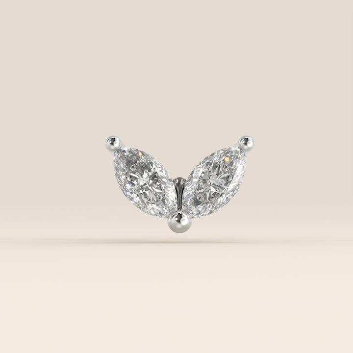 Éclat Duo Marquise Lab Grown Diamond Piercing