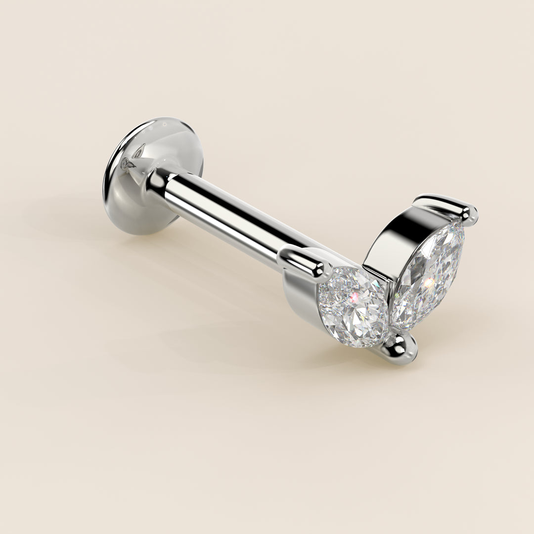 Éclat Duo Marquise Lab Grown Diamond Piercing