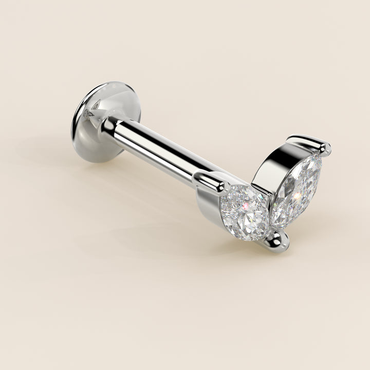 Éclat Duo Marquise Lab Grown Diamond Piercing