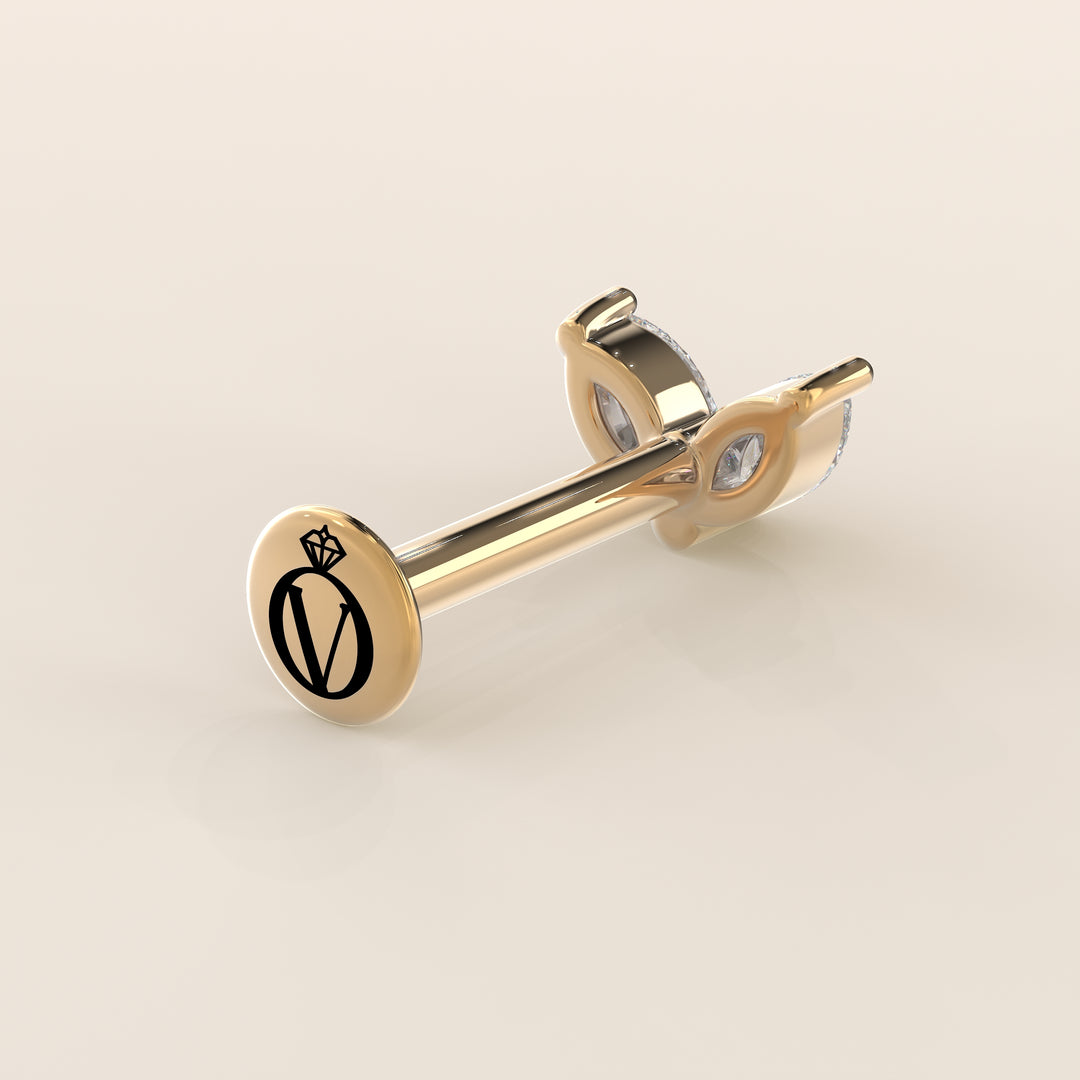 Éclat Duo Marquise Lab Grown Diamond Piercing