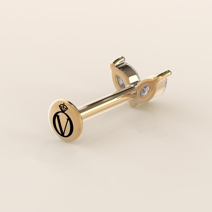 Éclat Duo Marquise Lab Grown Diamond Piercing