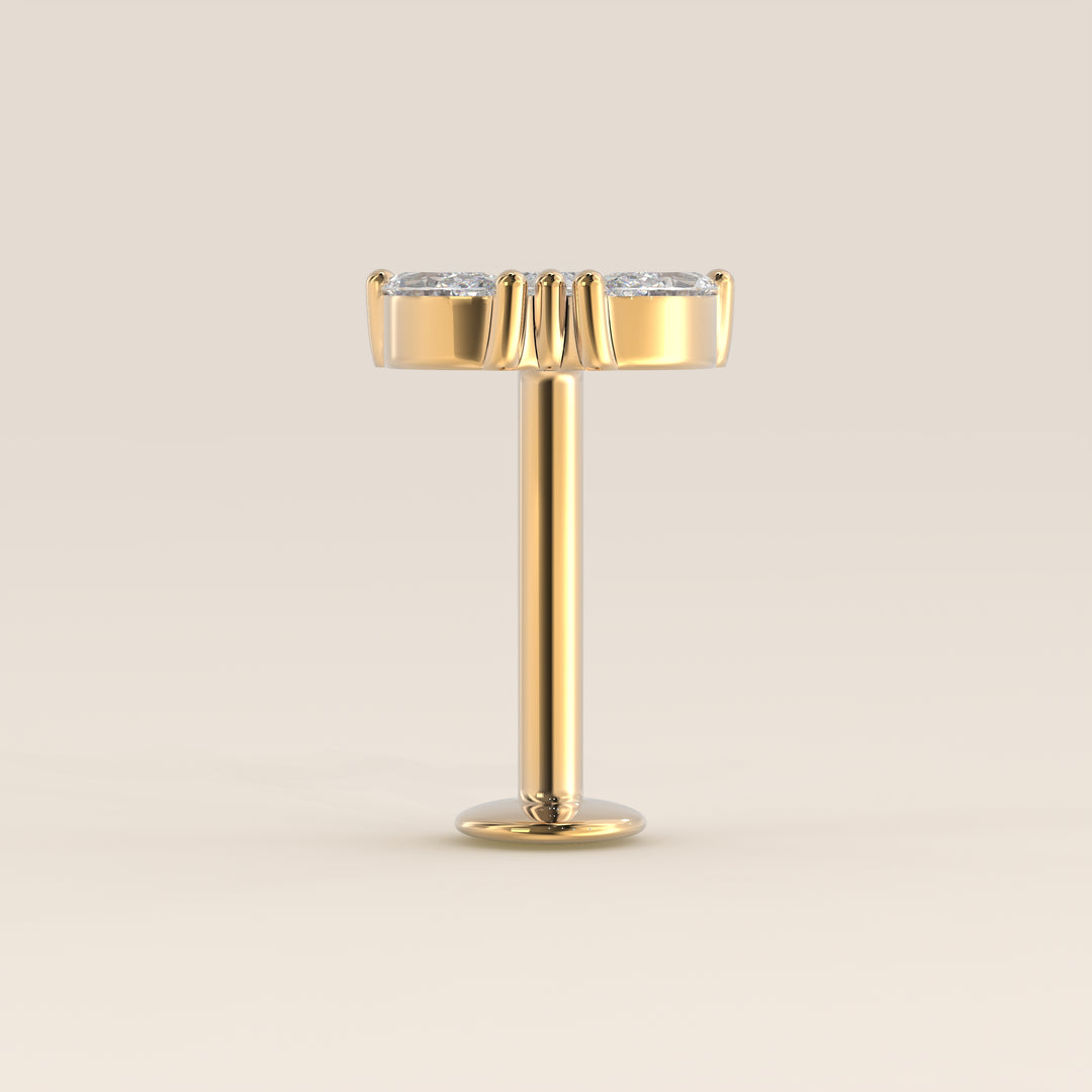 Éclat Trio Marquise Lab Grown Diamond Piercing