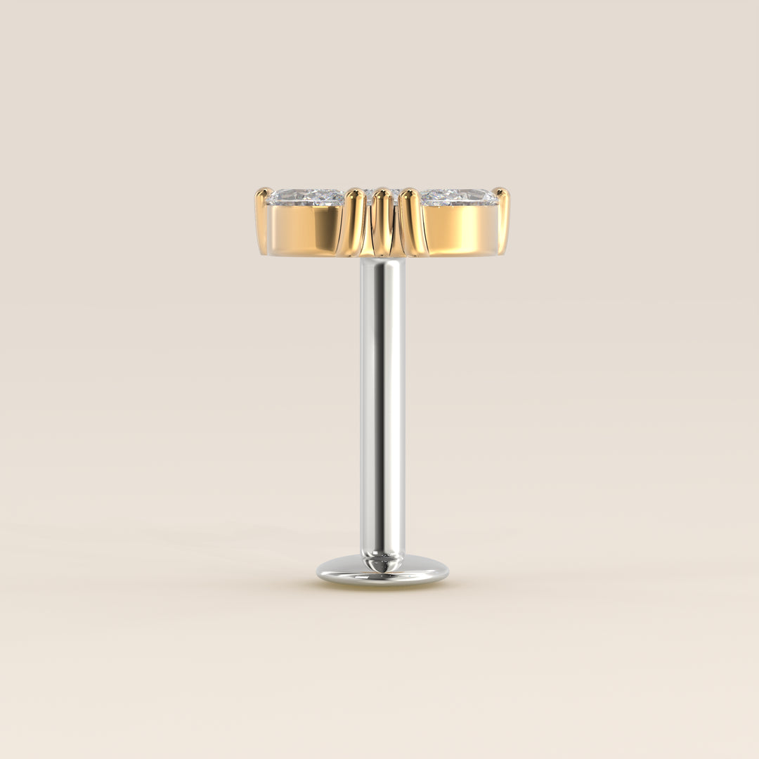 Éclat Trio Marquise Lab Grown Diamond Piercing
