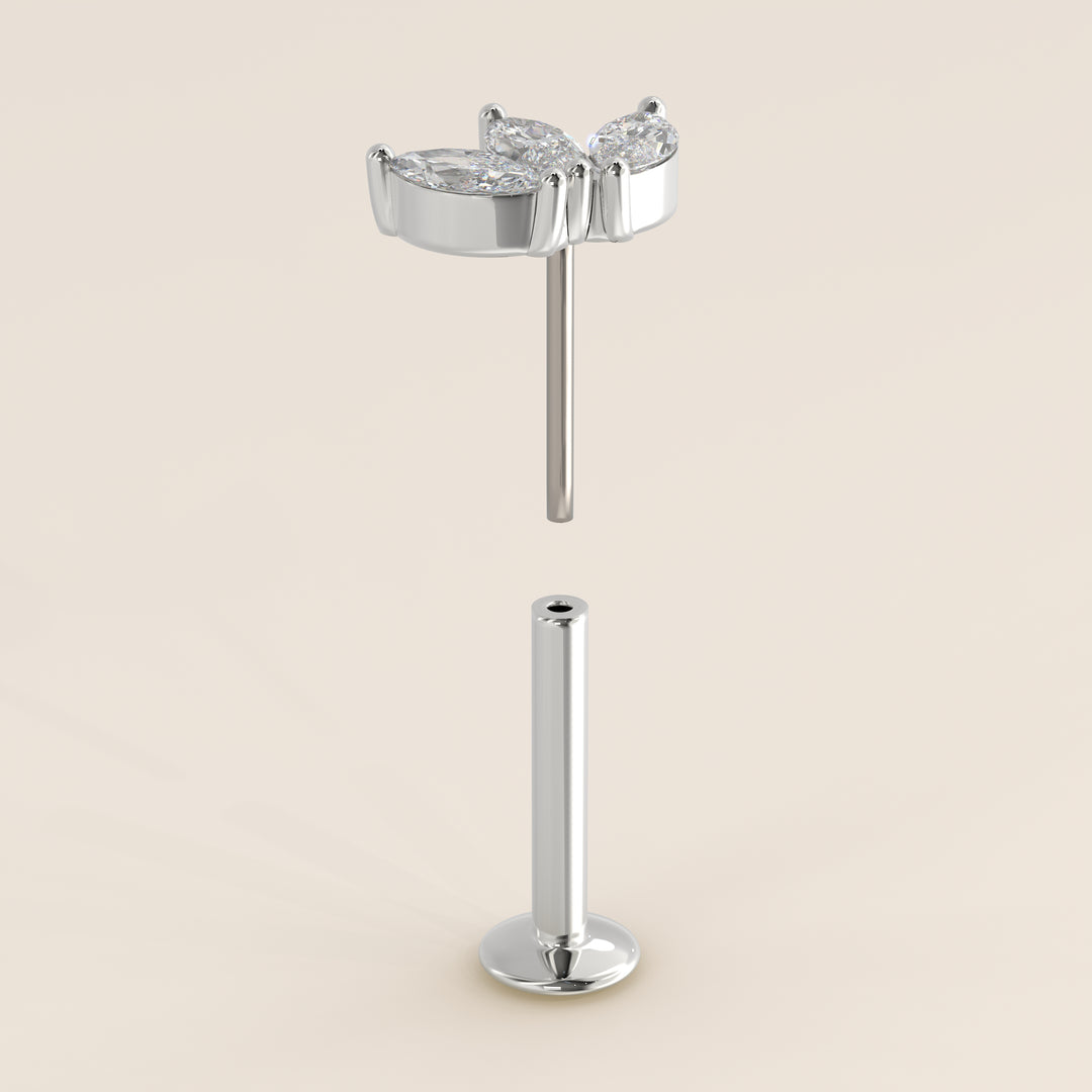 Éclat Trio Marquise Lab Grown Diamond Piercing